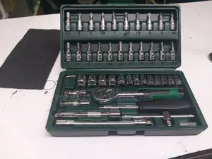 Professional 48-Piece Socket Ratchet Mechanical Wrench Set
