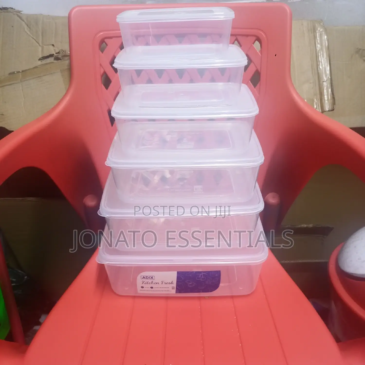 Adix Kitchen Fresh Food Containers Set of 6pcs Airtight