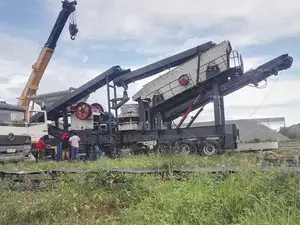 Concrete Aggregate Cone Mobile Crusher Crushing Plant