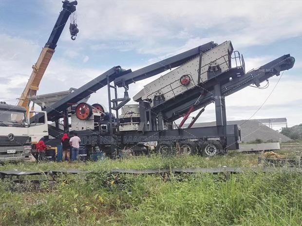 Concrete Aggregate Cone Mobile Crusher Crushing Plant - main view