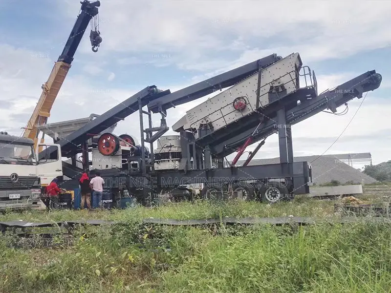 Concrete Aggregate Cone Mobile Crusher Crushing Plant
