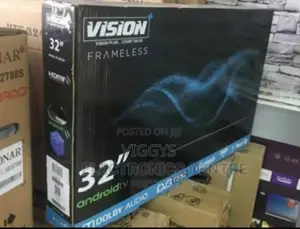 Vision Plus 32′′ Frameless Smart Android LED TV –