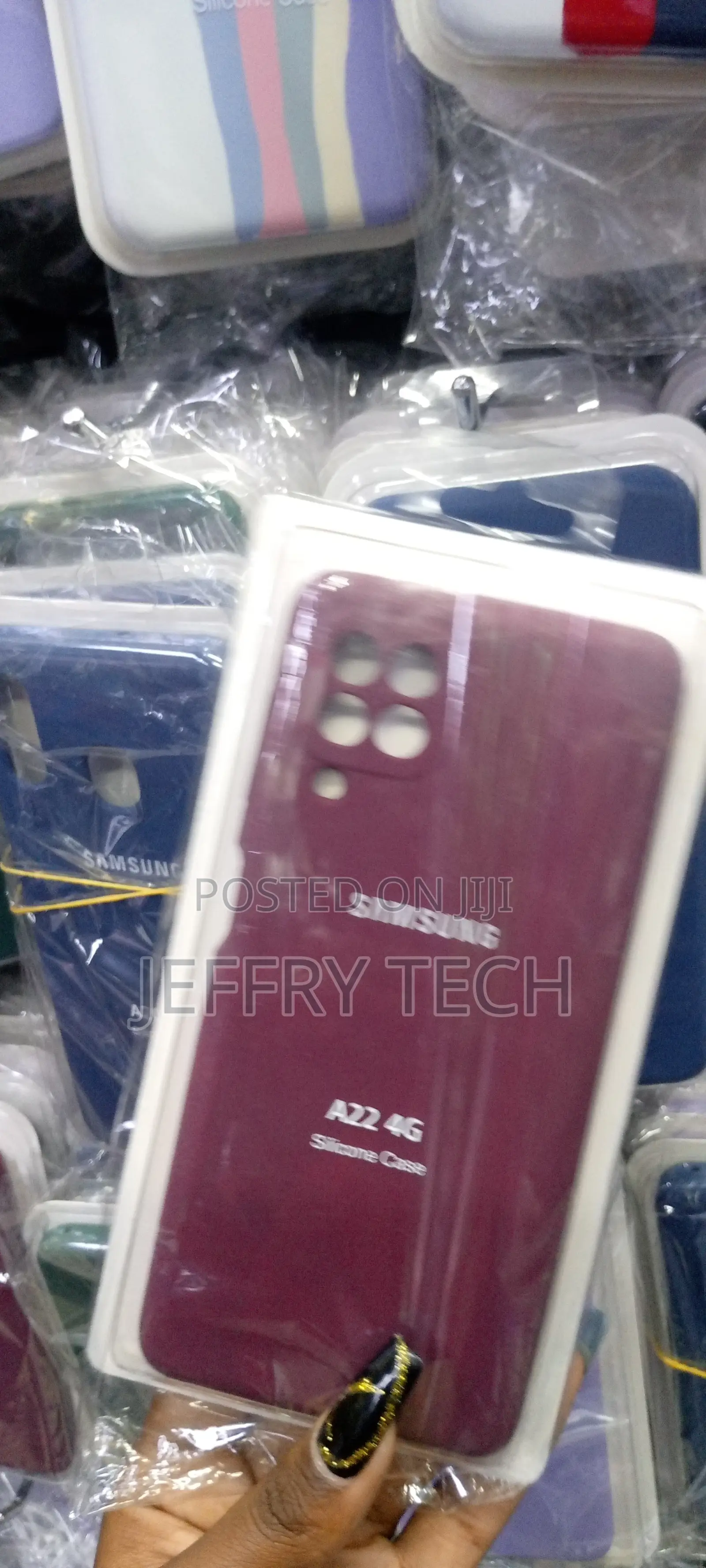 Silicone Case Soft Rubber Cover for Samsung Galaxy A22 4G Re