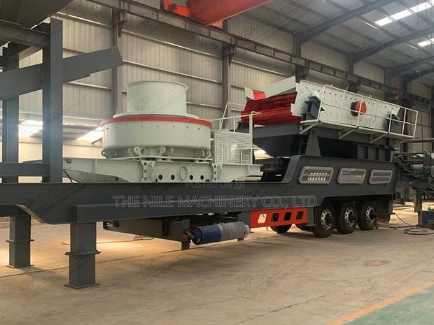 Tire Wheel Mobile Stone Cone Crusher and Sand Making Plant - main view