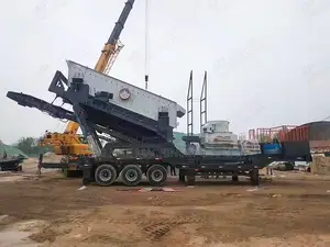 60-300tph Tyre Type Mobile Portable Sand Cone Crusher Plant