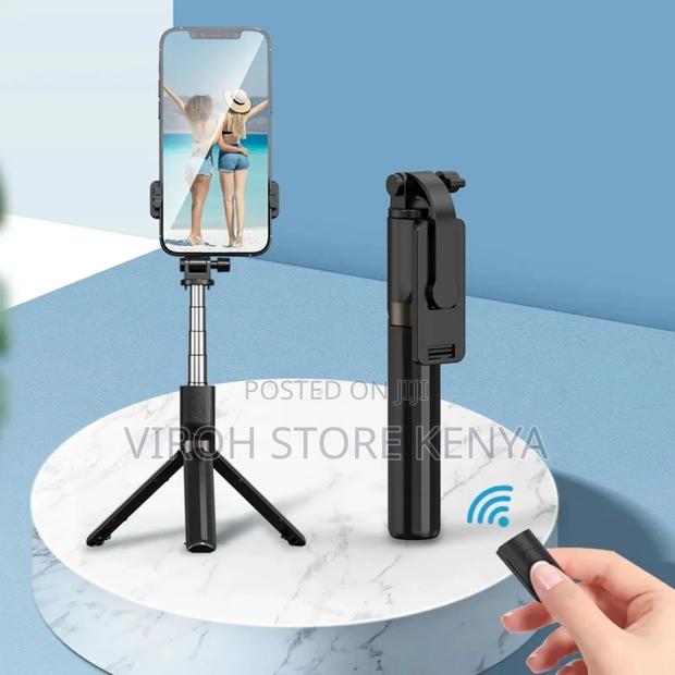 Selfie Stick Tripod Stand P66 Stand 1M Tall With BT Remote - main view