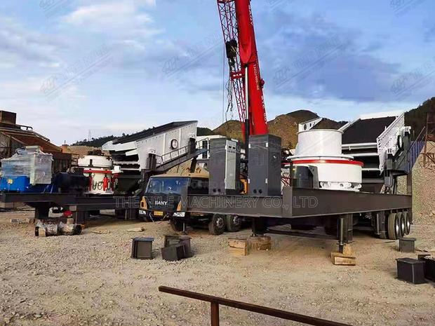 Hard Rock Mobile Stone Cone Crusher Sand Making Plant Price - main view