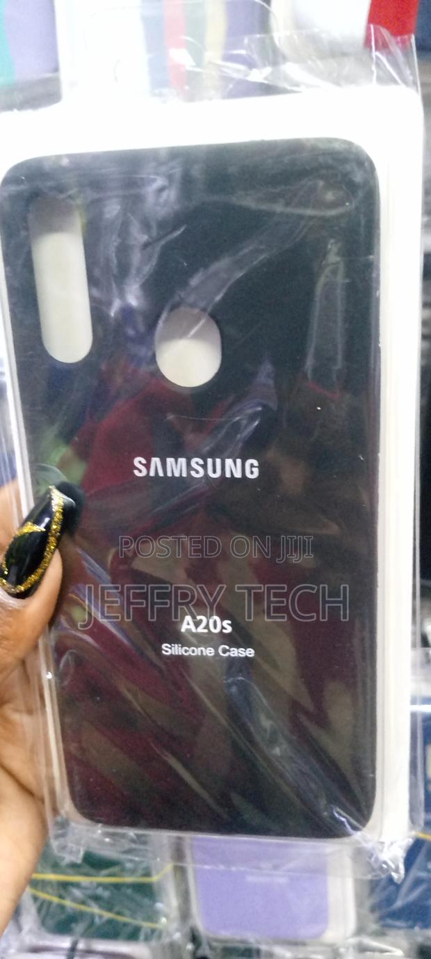 Silicone Case for Samsung Galaxy A20s Black - main view