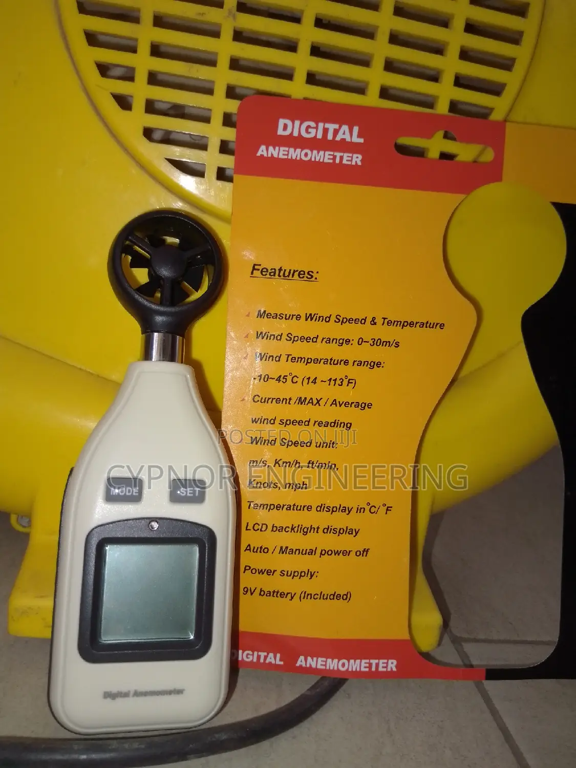 Accurate Wind Speed Monitor Portable Anemometer