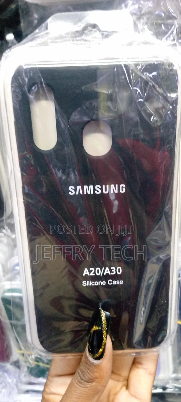 Samsung A20 Silicone Back Case - Black - thumbnail 2
