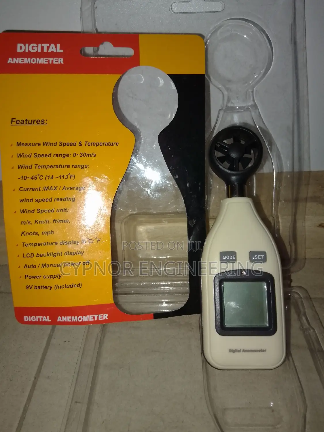 Professional Wind Speed Reader Portable Anemometer