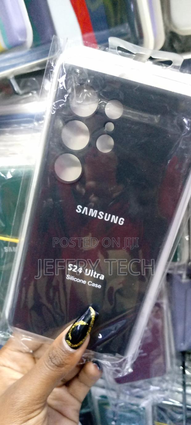 Samsung GALAXY S24 Ultra Silicone Case/Cover-Black MMMM - thumbnail 3