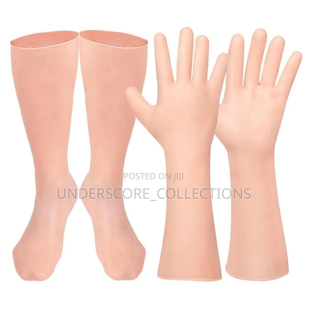 *1pair Silicone Moisturizing Gloves Anti Cracking Spa* - thumbnail 9