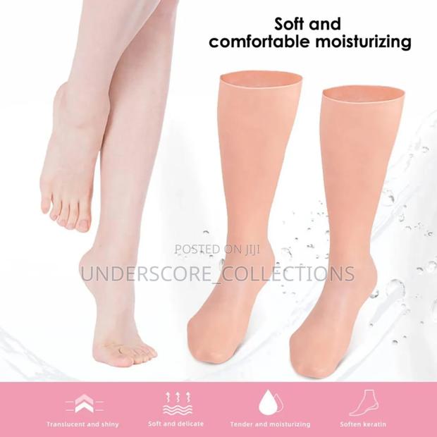 *1pair Silicone Moisturizing Gloves Anti Cracking Spa* - thumbnail 10