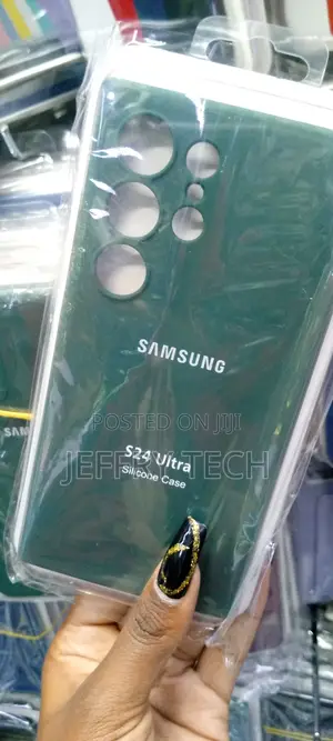 Dark Green Silicone Case - For Samsung Galaxy S24 Ultra