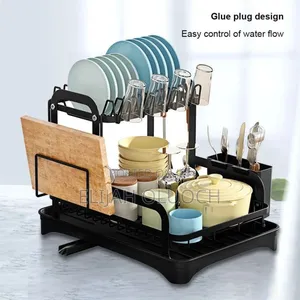 Carbon 2-Tie Dish Rack