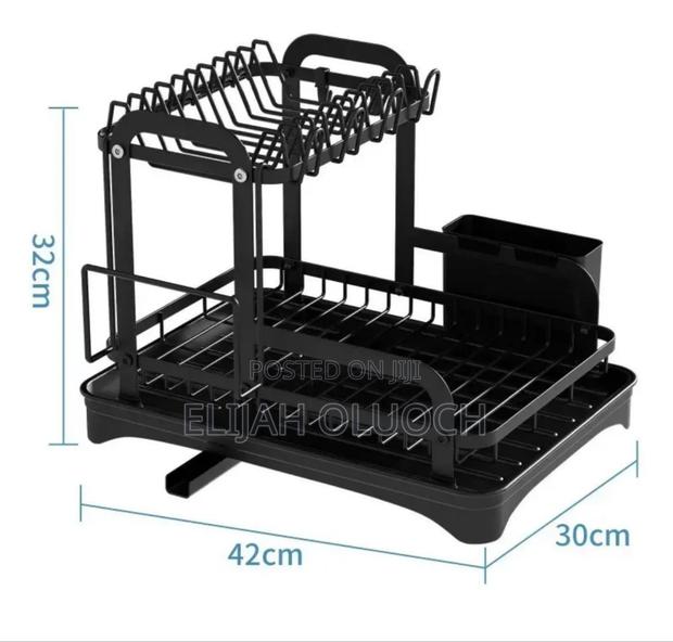 Carbon 2-Tie Dish Rack - thumbnail 3