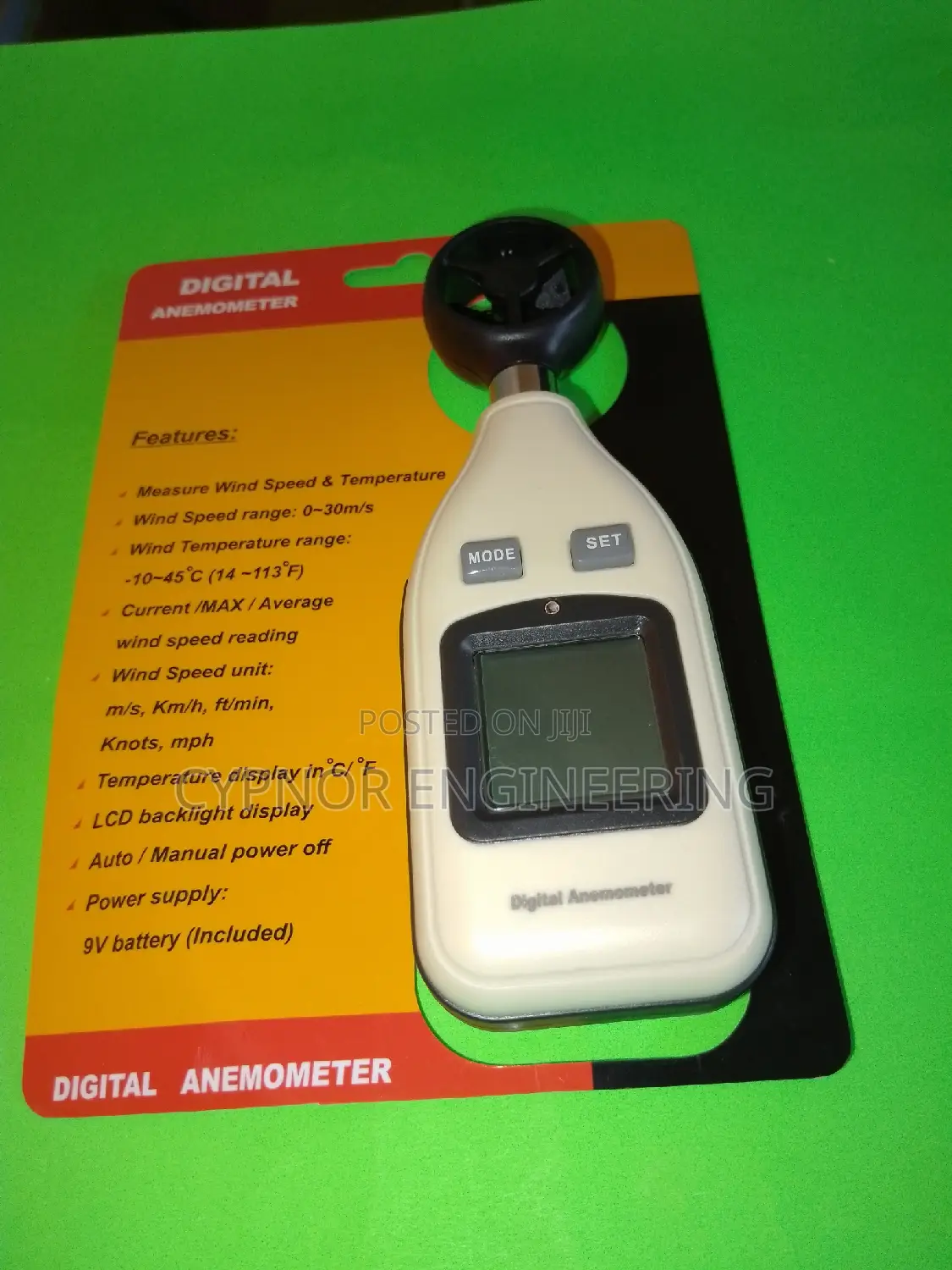 Accurate Wind Speed Monitor Digital Anemometer