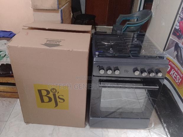 Bj's 3gas 1electric Plate 60*60 Cooker With Turbo Fan