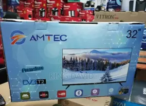 Amtec 32 Inch Smart Android TV With BT (Frameless ).