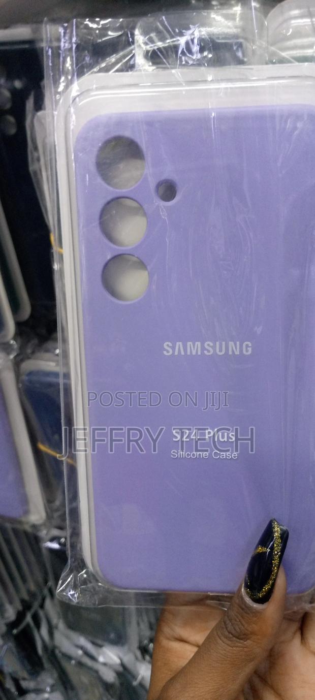 Samsung Galaxy S24 Plus Phone Case Liquid Silicone, Purple - main view
