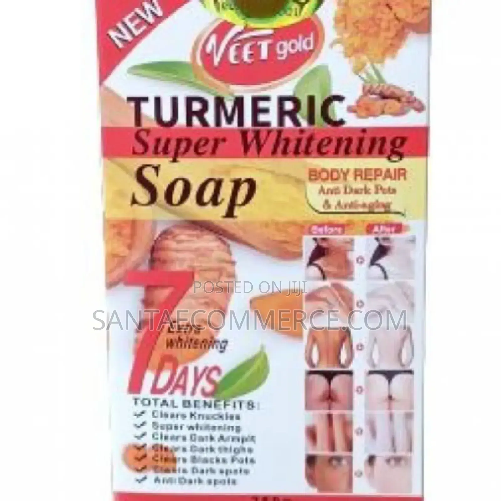 VEET GOLD TURMERIC Anti-Aging Anti Dark Spots SOAP