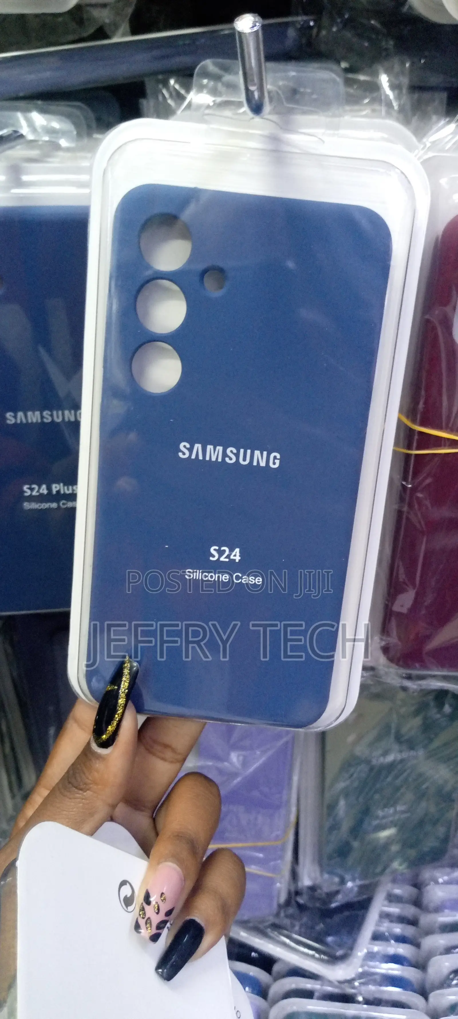 Samsung Galaxy S24 Silicone Case, Slim Fit Premium Blue