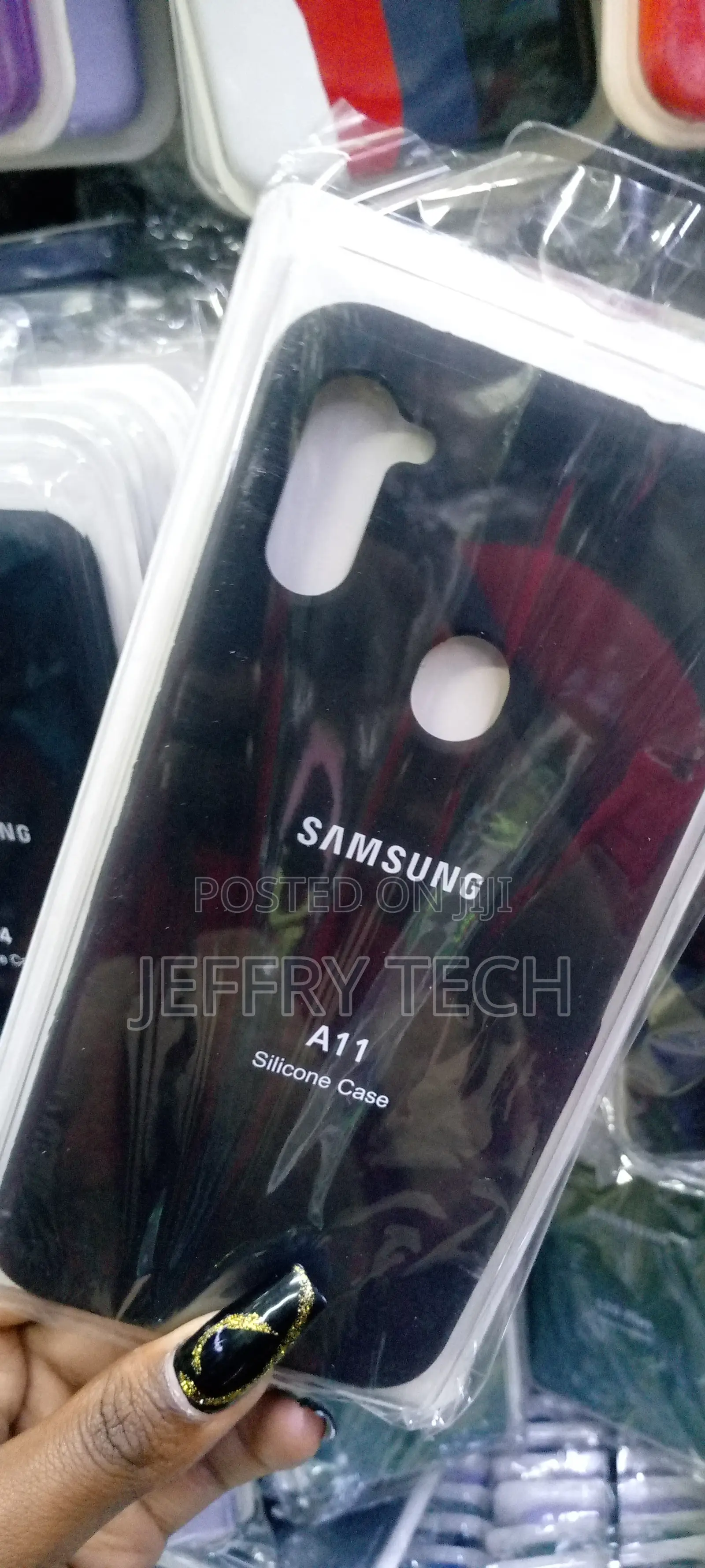Samsung Galaxy A11 Color Liquid Silicone Phone Case(Purpl