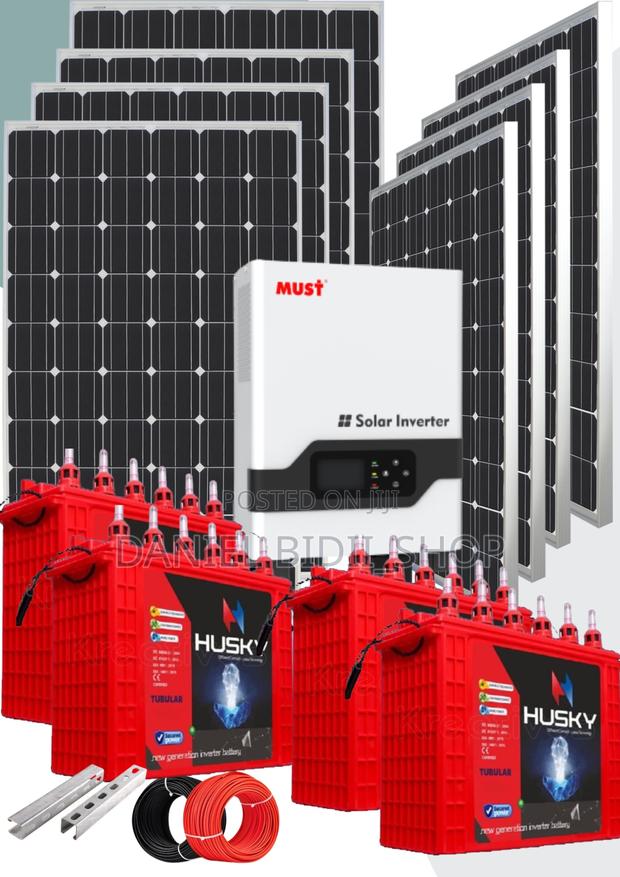 High Efficiency Tubular 2,400 Watts Solar System Package - main view