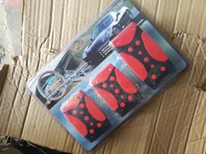 Black Dotted Manual Nonslip Pedal Covers