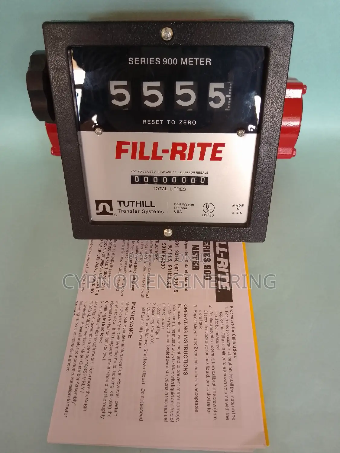 Fillrite Flow Meter With Metal Body.
