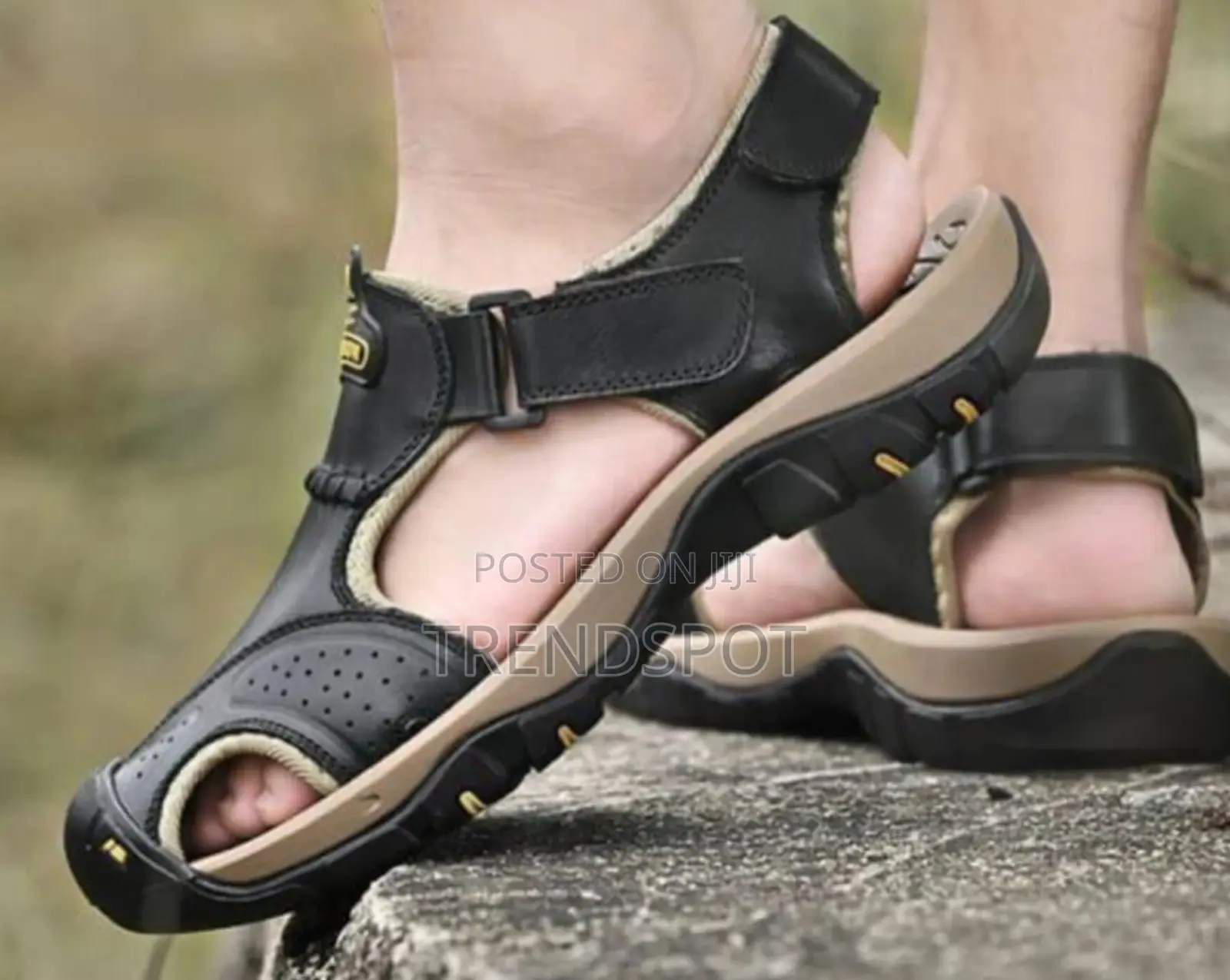 Original Leather Open Shoes. 40-45