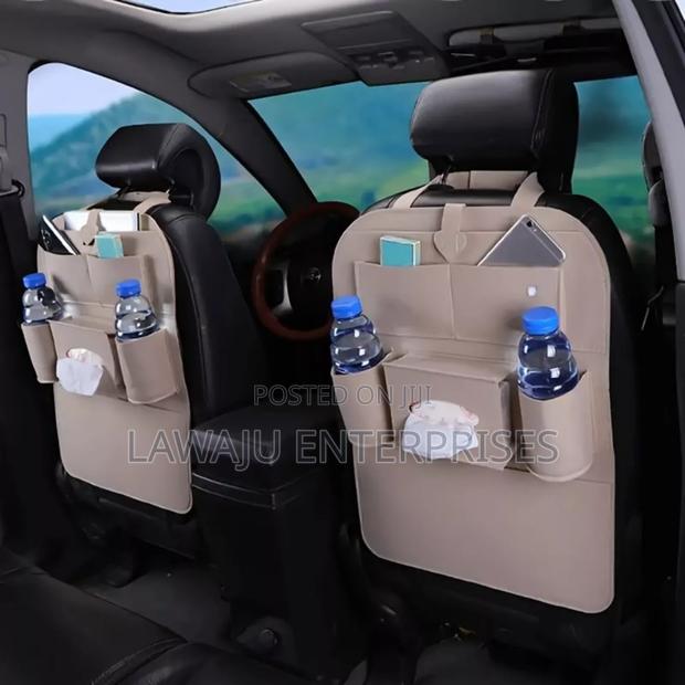 Nude Oxford Car Back Seat Organizer