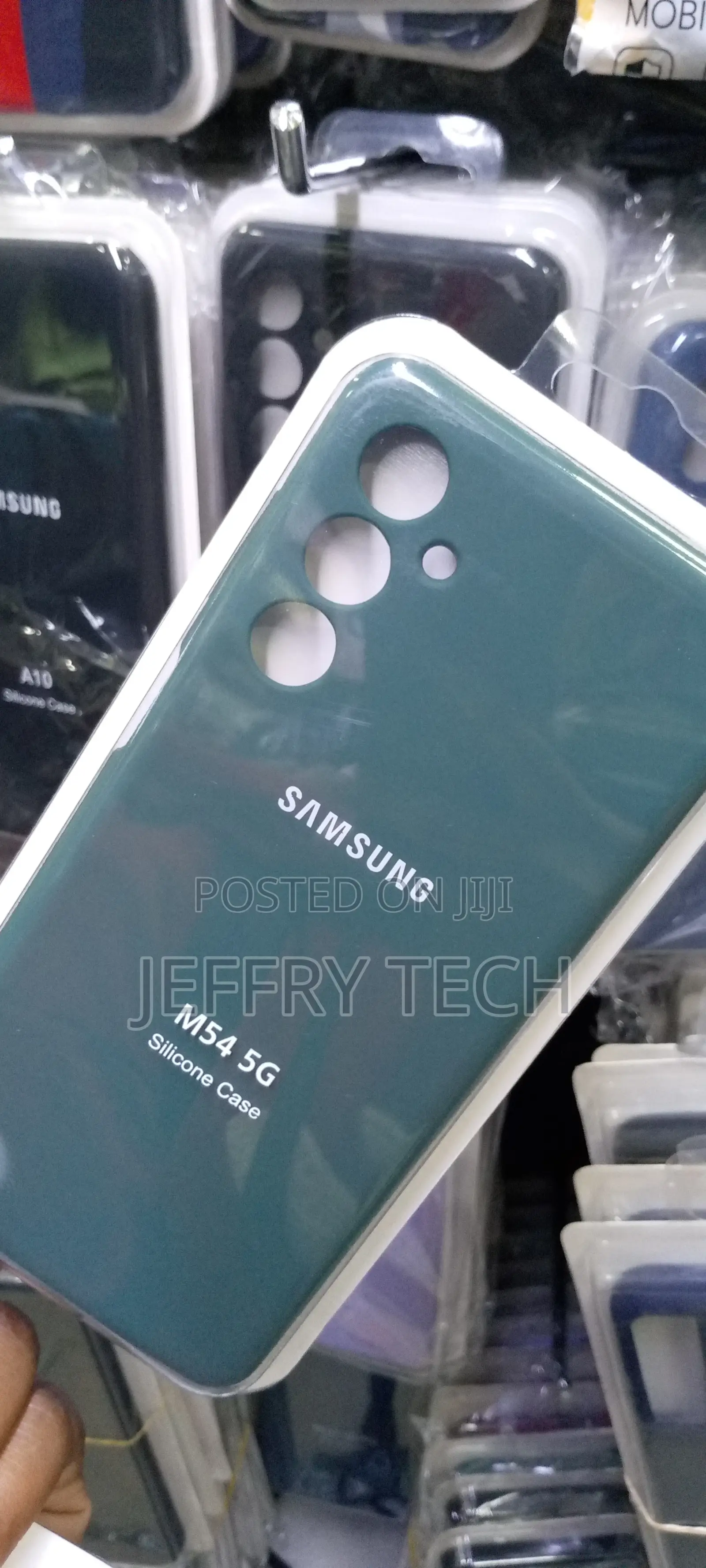 Samsung Galaxy M54 5G Back Cover,Upgrade Green Liquid Sil