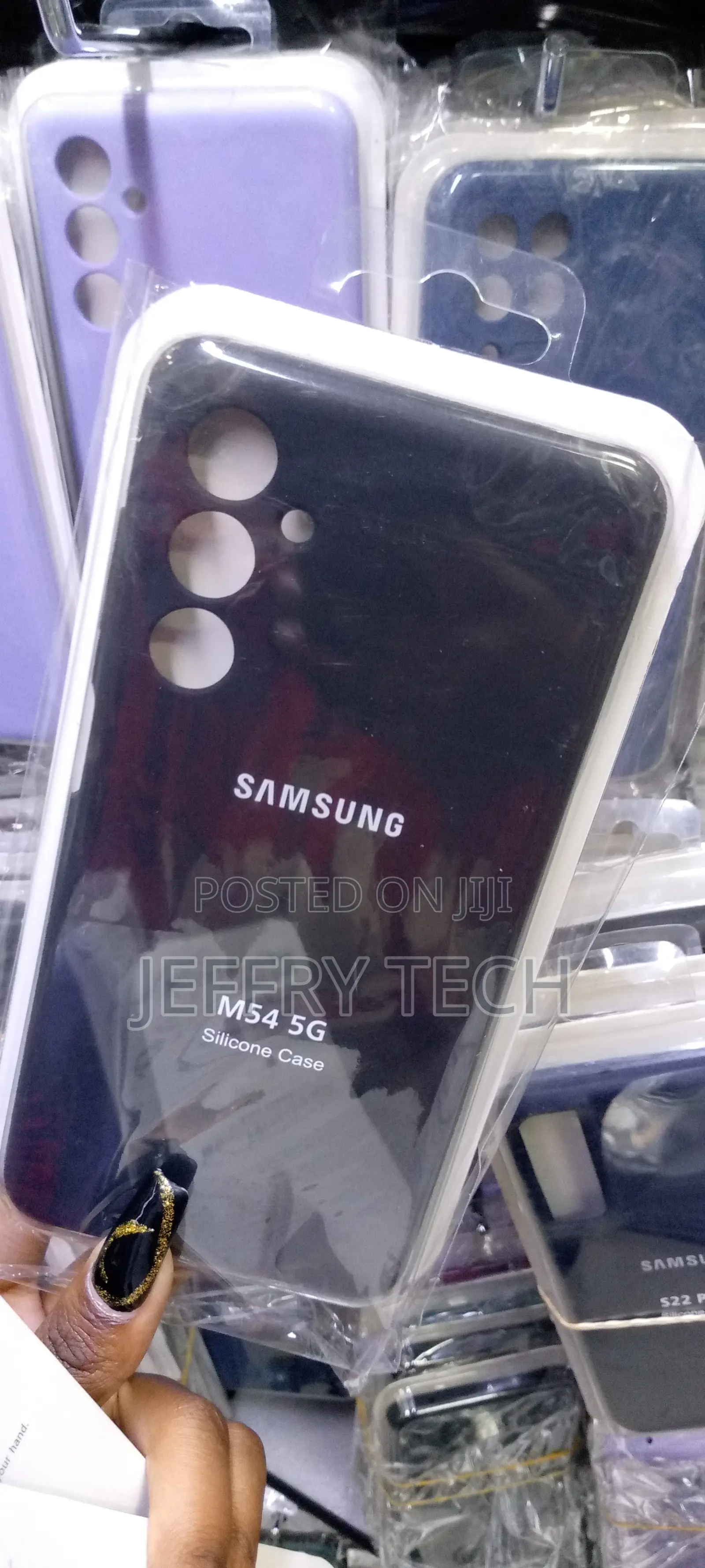 Samsung Galaxy M54 5G Silicone Case TPU Protector Black