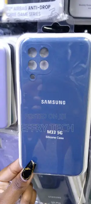 Soft Rubberised Back Cover for Samsung Galaxy M33 5G | Blue