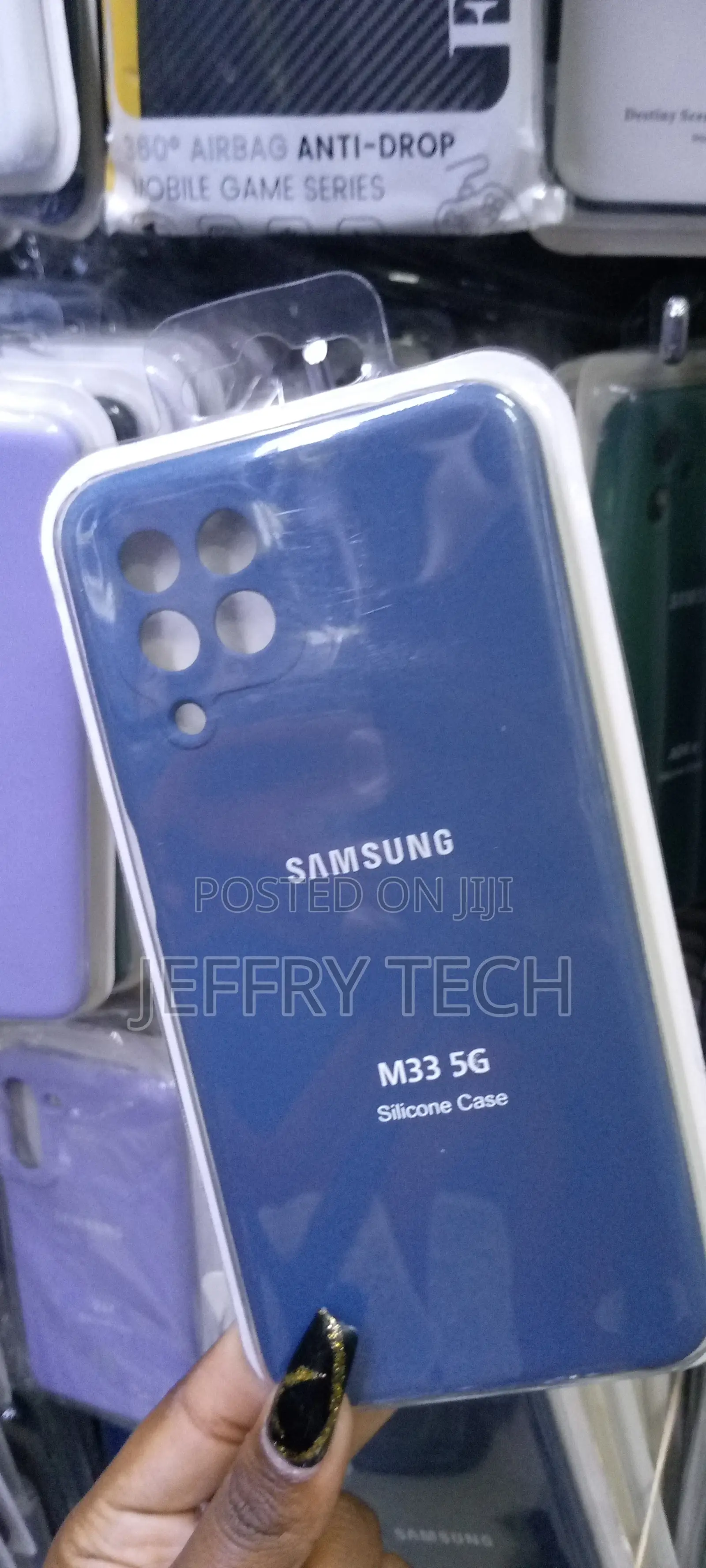 Soft Rubberised Back Cover for Samsung Galaxy M33 5G | Blue