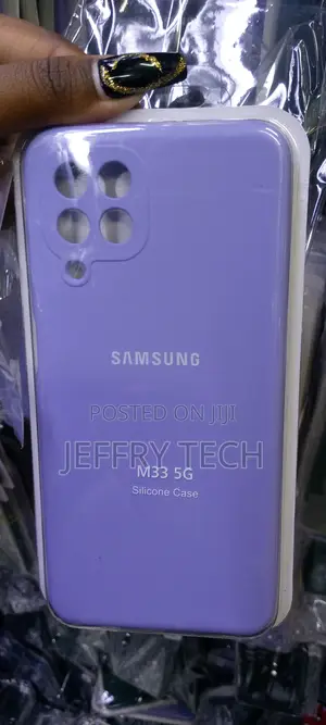 Galaxy M33 Case, Slim Smooth Soft Silicone Shockproof Anti-F