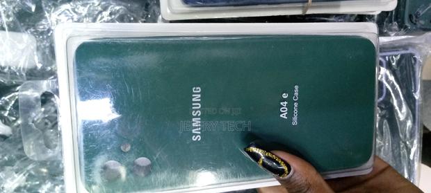 Silicone Back Case for Samsung Galaxy A04e (Light Green) - main view