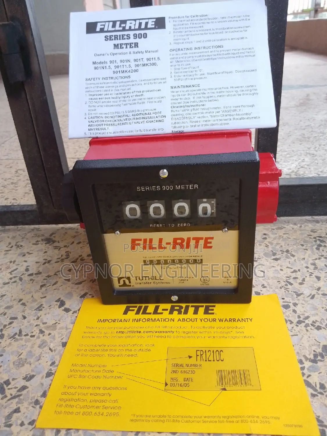 Fillrite 2-Inch Flow Meter With Counter