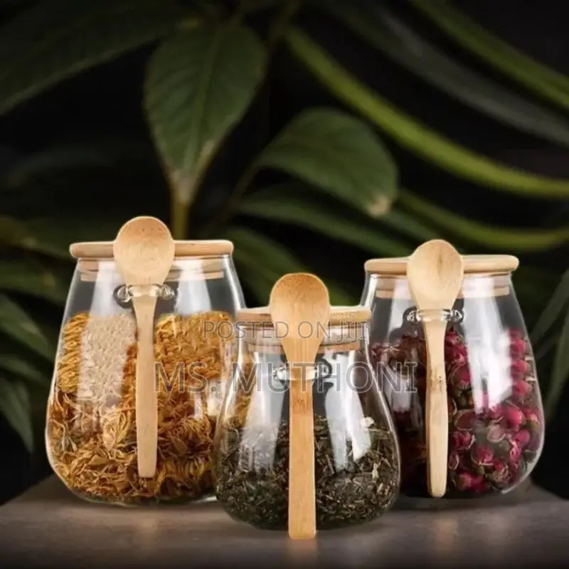 Borosilicate Glass Storage With Spoon