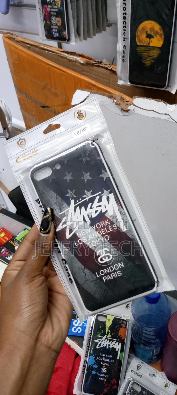 iPhone 8plus 7plus Paint Pattern Luminous Protective Back - thumbnail 3