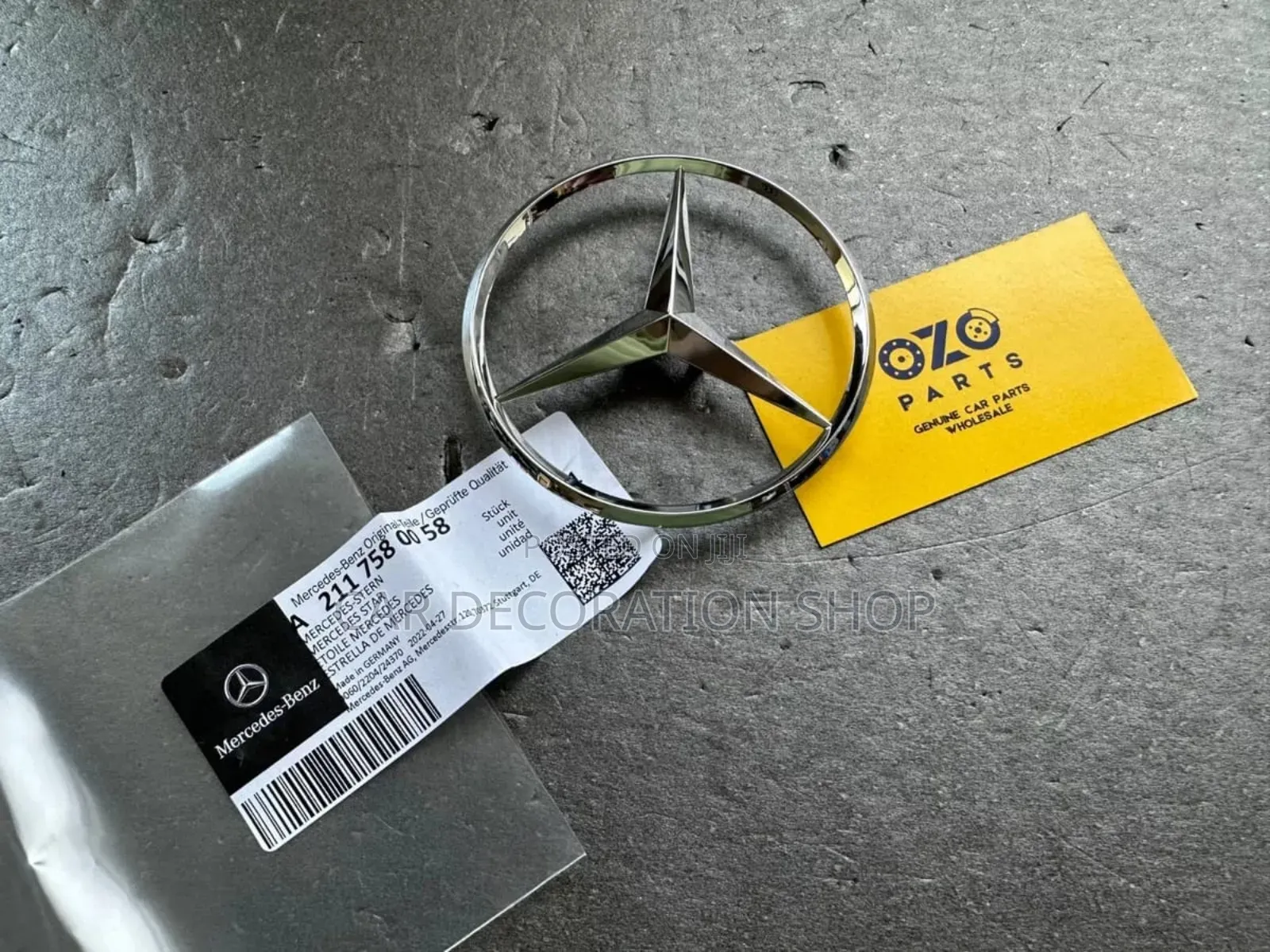 Genuine Mercedes Star Boot Logo(3' or 3.5")
