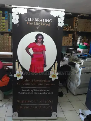 Burial Narow Base Roll Up Banners Printing