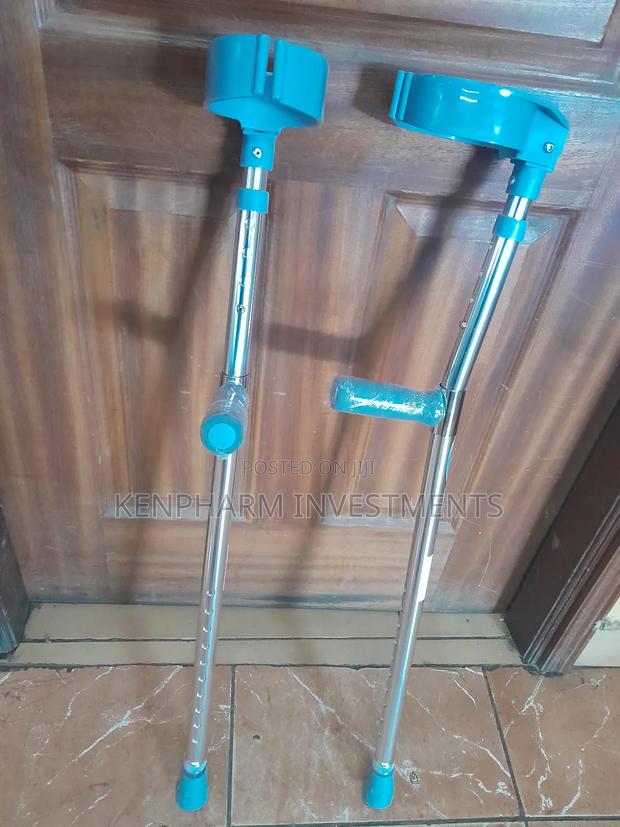 Elbow Crutches Pair With Adjustable Height Slots - main view