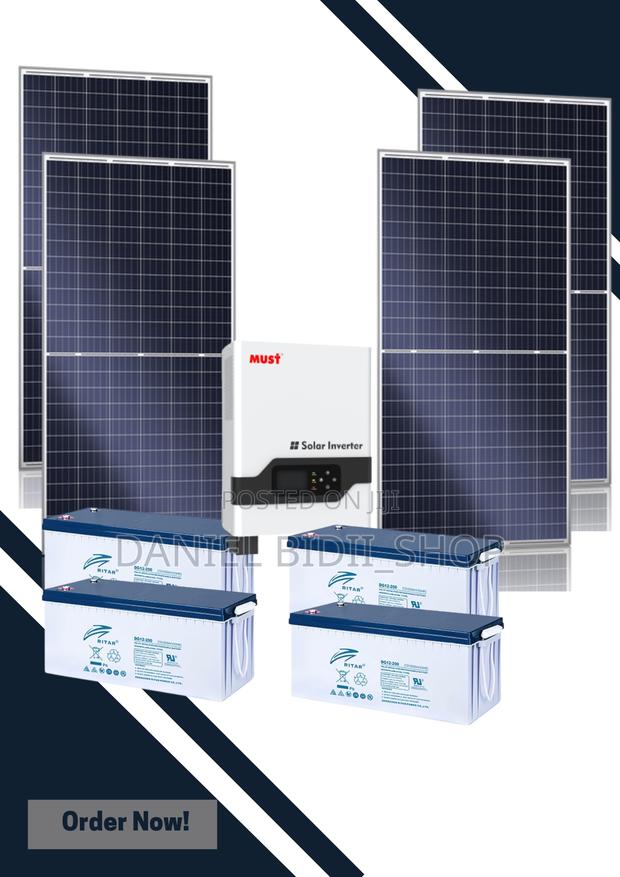 3,000 Watts Solar Backup Complete Package - main view