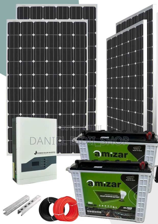 Amizar Tubular 400ah Solar System Kit - main view
