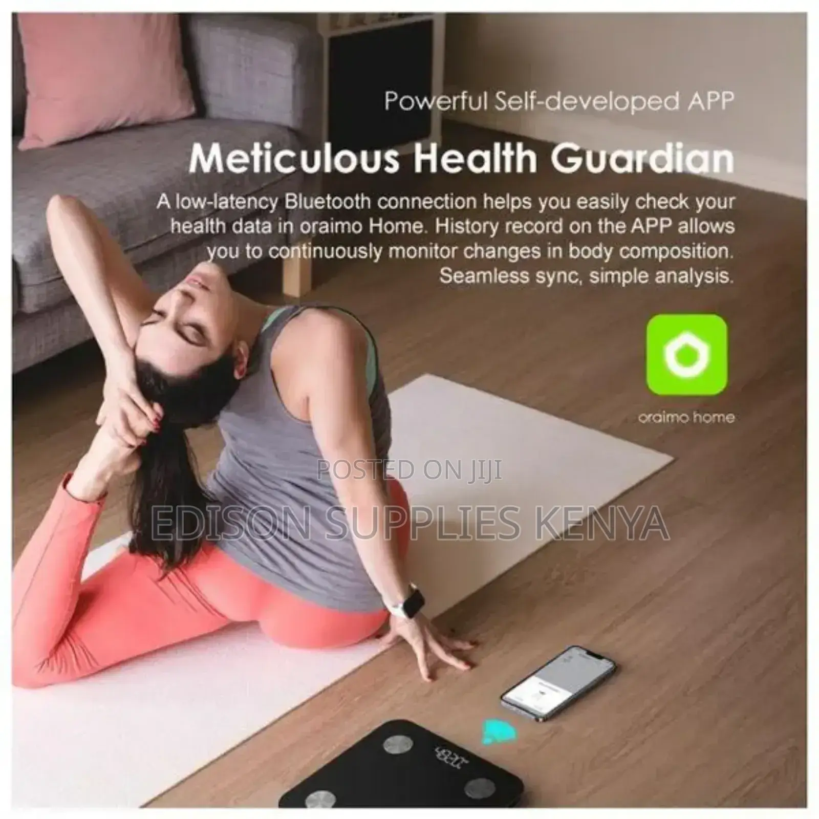 Oraimo Smart Bathroom Scale Weighing Scale Phone App Fitness