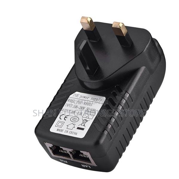 .Gigabit Poe Injector 100-240vac Input 24vdc 1a With Wall