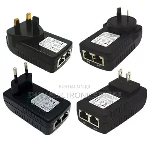 New Poe Injector 100-240vac Input 24vdc 1a